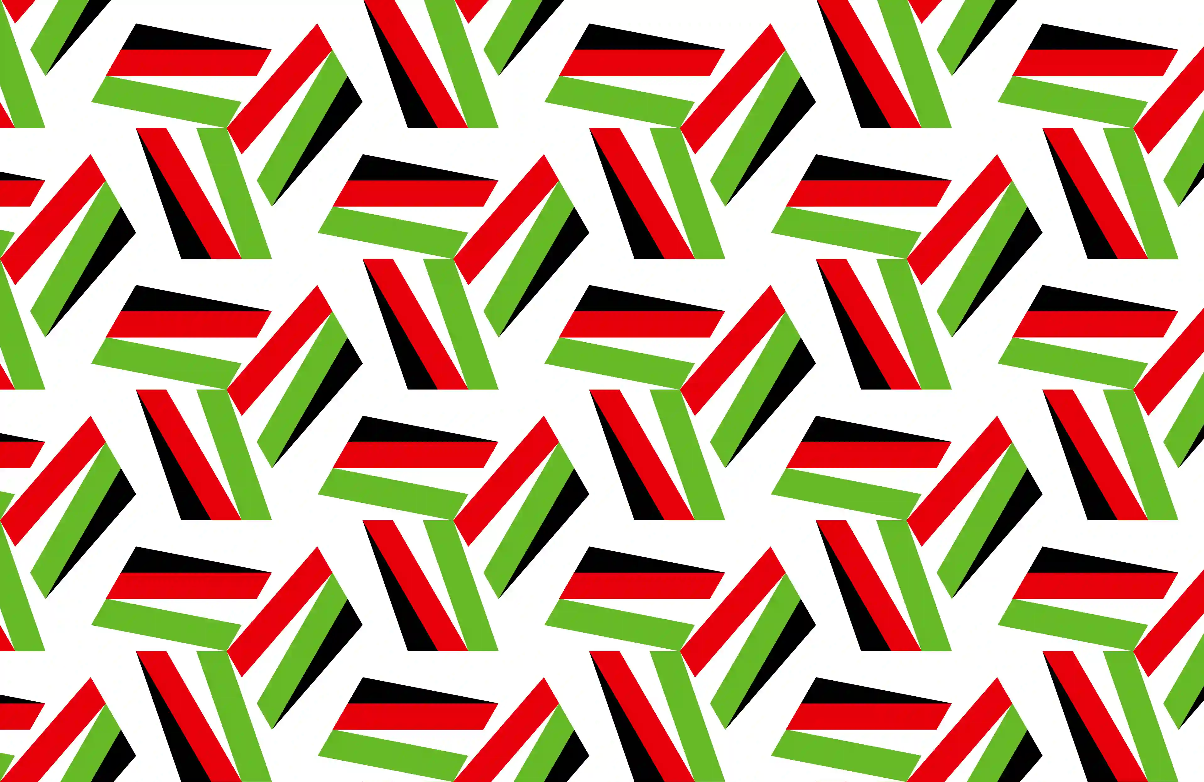 Lattice B18-red green black white_swatch Lattice B18-red green black white_swatch