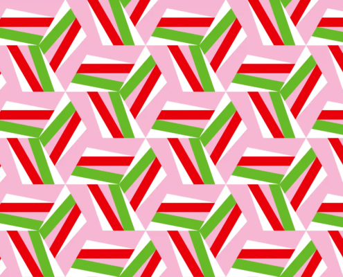 Lattice B22-red green white pink_swatch Lattice B22-red green white pink_swatch