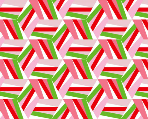 Lattice B23-red green white pinks_swatch Lattice B23-red green white pinks_swatch