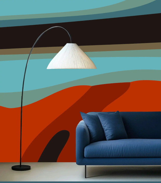 Happywall demo 1 Blue sofa and light Vegas06 horizontal x50