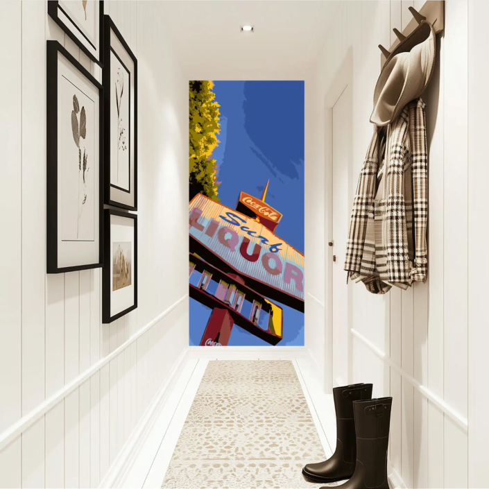 Happywall demo 3 Hallway Liquor mural x50