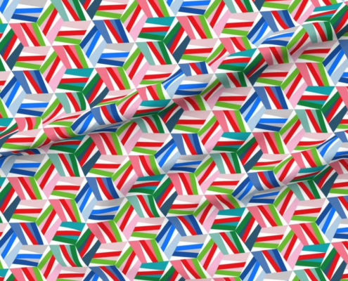 Lattice B25A Pinky-Reds Greens And Blues 20771627