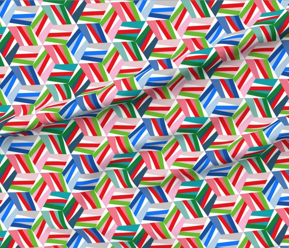 Lattice B25A Pinky-Reds Greens And Blues 20771627