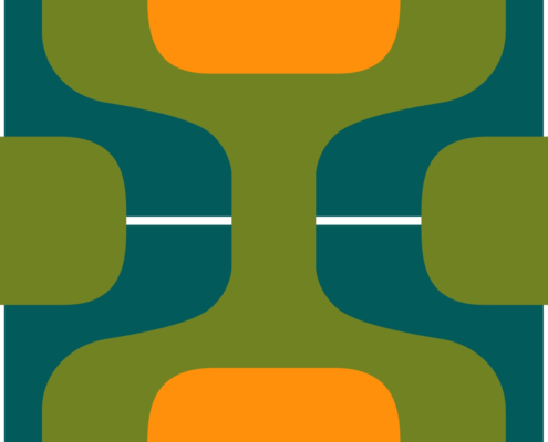 Retro FF-Orange Olive Emerald_pattern repeat