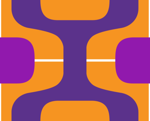 Retro MM-Purples Orange_pattern repeat